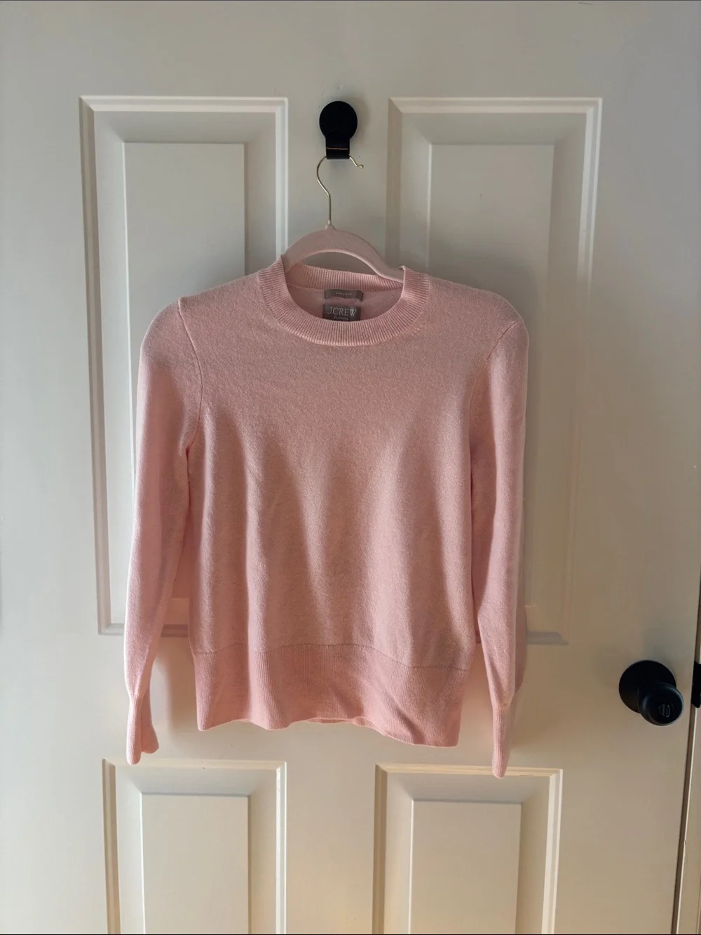 J. Crew Pale Pink Crewneck Sweater